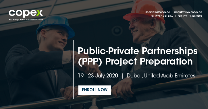 CopexTraining's tweet image. Learn how to deal with various stakeholders; understand roles &amp;amp; responsibilities; and assess, evaluate &amp;amp; mitigate the risks involved in any PPP project | Read more: lnkd.in/fQxfFqt #PublicPrivatePartnerships #PPP #ProjectPreparation #Dubai #Training #Courses #Seminars