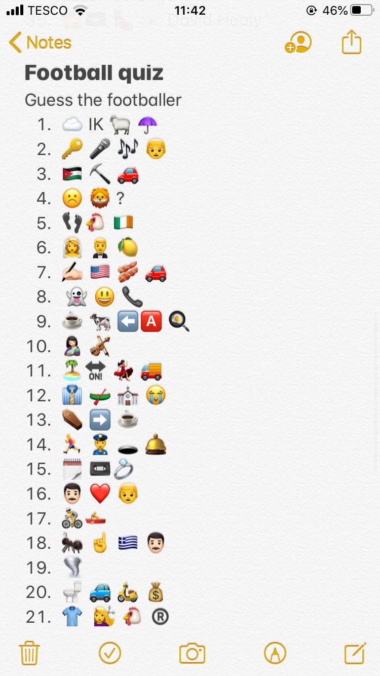 FOOTBALL TEAM Emoji Quiz