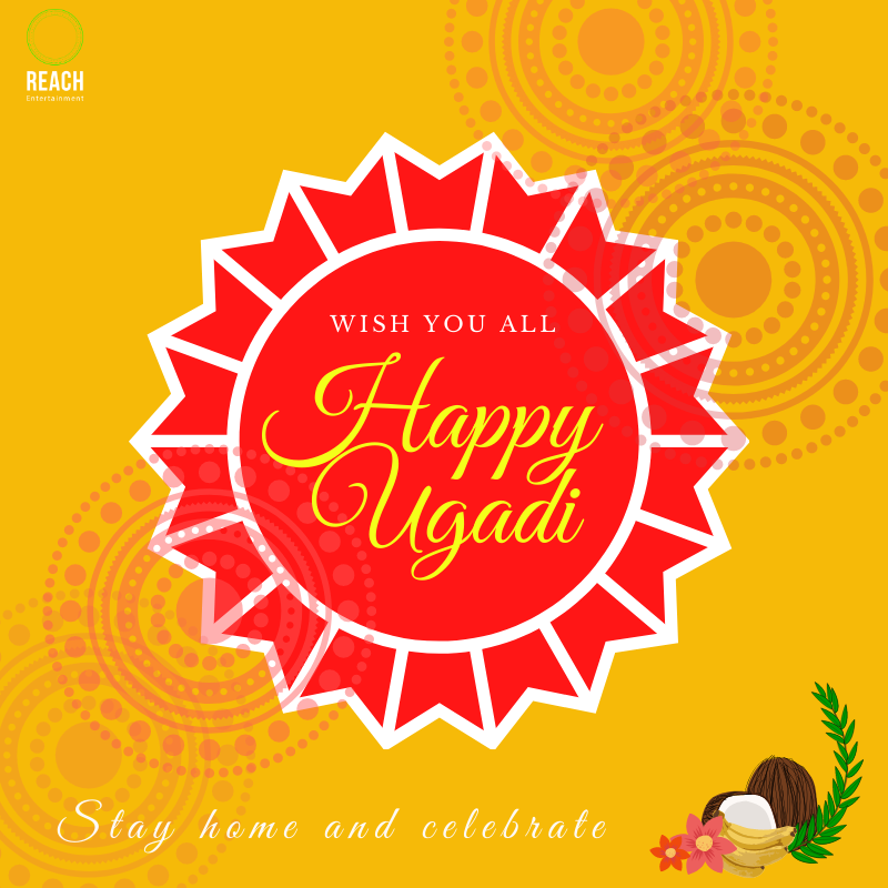 ReachEntertain's tweet photo. Best wishes of Ugadi. May it bring good health, wealth and good luck for everyone. ಯುಗಾದಿ ಹಬ್ಬದ ಶುಭಾಶಯಗಳು
Stay safe, stay home and your festivities with your loved ones #HappyUgadi  #HappyNavratri  #HappyGudiPadwa 
#StayHomeIndia https://t.co/cgMkkO1lVR