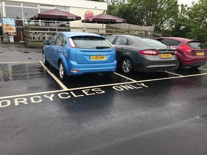 M5 services , seems that none of them can read - can't believe they think they are bikes!