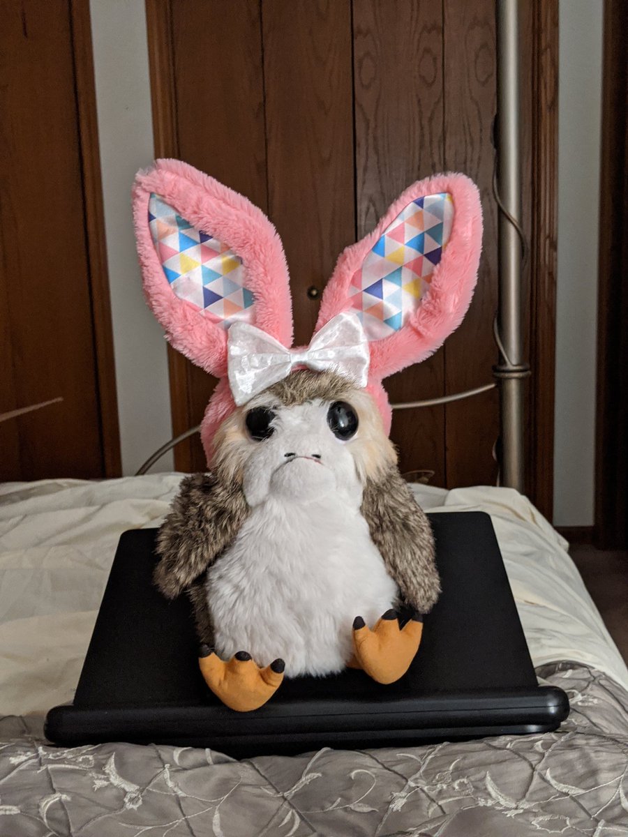 Porgtato's tweet photo. 🎶 
girls don't like boys
girls like porgs and bunnies
🎶

#porglife #porg #porgs #accessorize https://t.co/7LoB3W7n4j