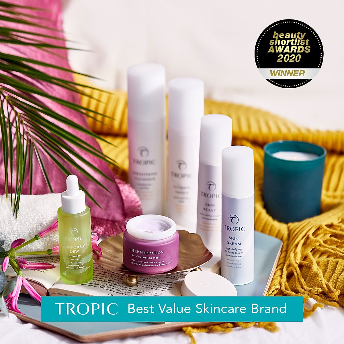 tropictania's tweet photo. Tropic scooped an incredible 13 accolades in the @BeautyShortlist Awards! If you want to find out more about Tropic's award-winning products, and they were crowned 'Best Value Skincare Brand', just send me a DM! #LoveTropic https://t.co/A9ZTrQQmeK https://t.co/0XoCXgPU4d