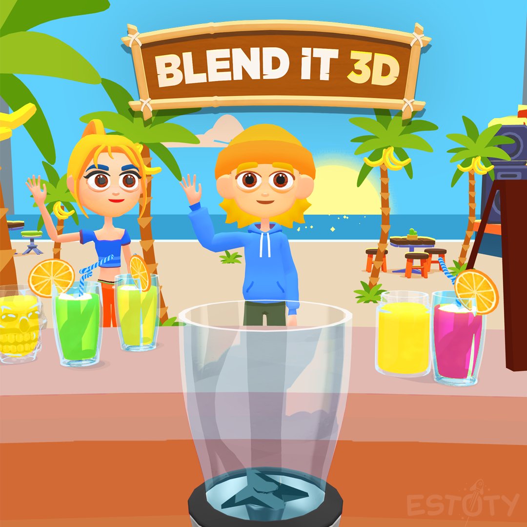 EstotyGames's tweet photo. 🍸BLEND IT 3D🍹 - Please welcome the brand new game from Estoty. 🤩
Become the best bartender on the beach!😏🏖
#blendit3d #estoty #saygames #newgame #mobilegames
Play now on iOS👉https://t.co/U84qW9w29O
Play now on Android👉https://t.co/iZiSxTJTgk https://t.co/MyIAWeQyvG