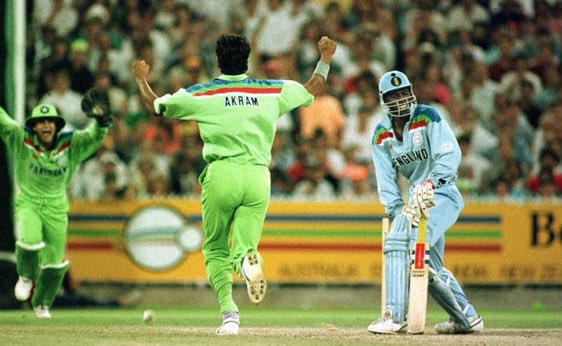 anilakhawaja's tweet photo. #OnThisDayInHistory ๐
#Pakistan became the World #Champions by beating #England in the final of #ICC #Cricket #WorldCup1992
#WasimAkram was #MoM for his 33 runs & 3 wickets #Captained by our current #PM @ImranKhanPTI
What an unforgettable day for all #Paks!
#PMIK_ManOfCrisis https://t.co/QUIZcc8miF