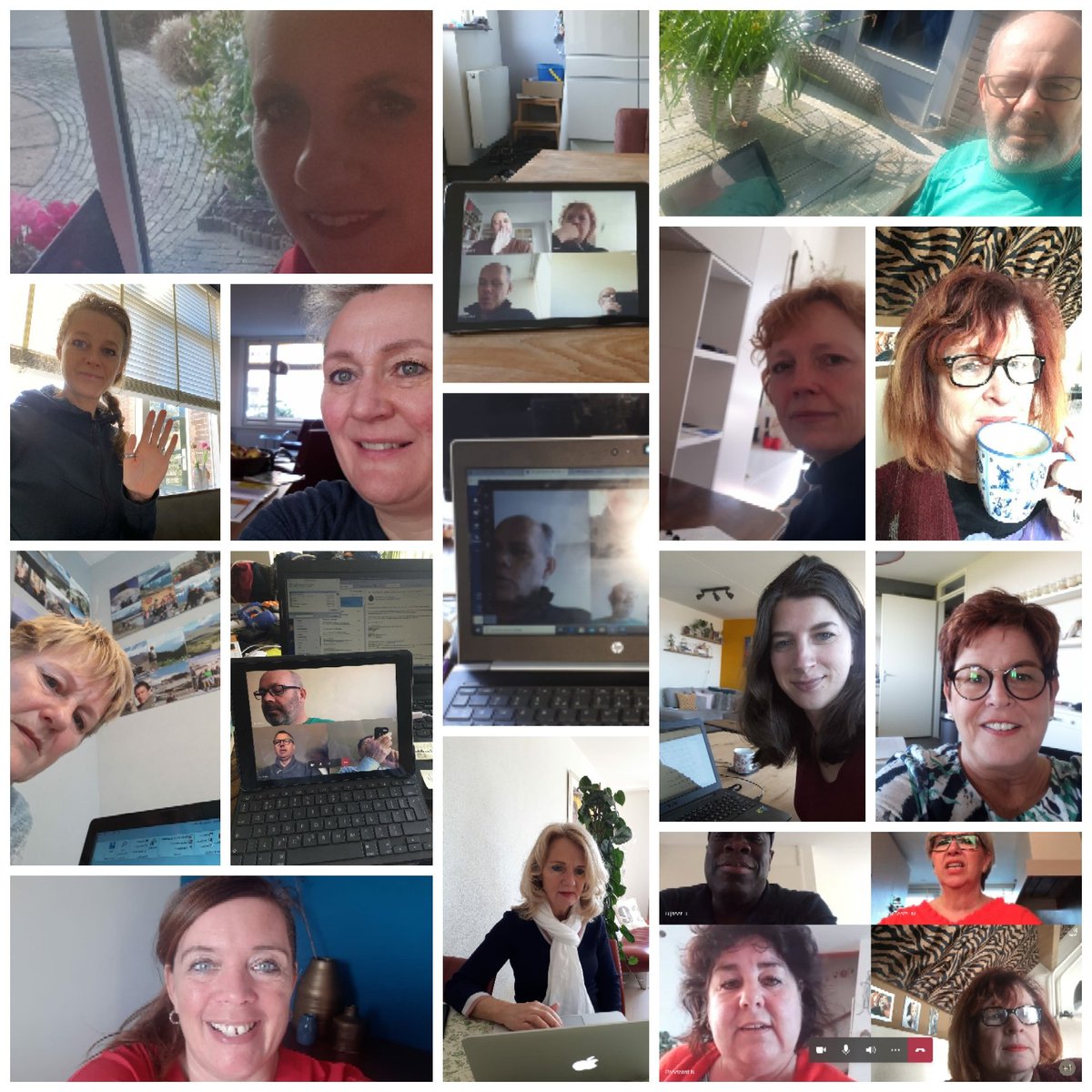 wjongen's tweet photo. Collega's gebieden werken vanuit huis #thuiswerken gelukkig is het mogelijk om in contact te  blijven met je buurt! #hetisnietanders #leukeplaatjes #gemeenterotterdam #wijknetwerker #gebiedhoogvliet https://t.co/aZFdMK32Do