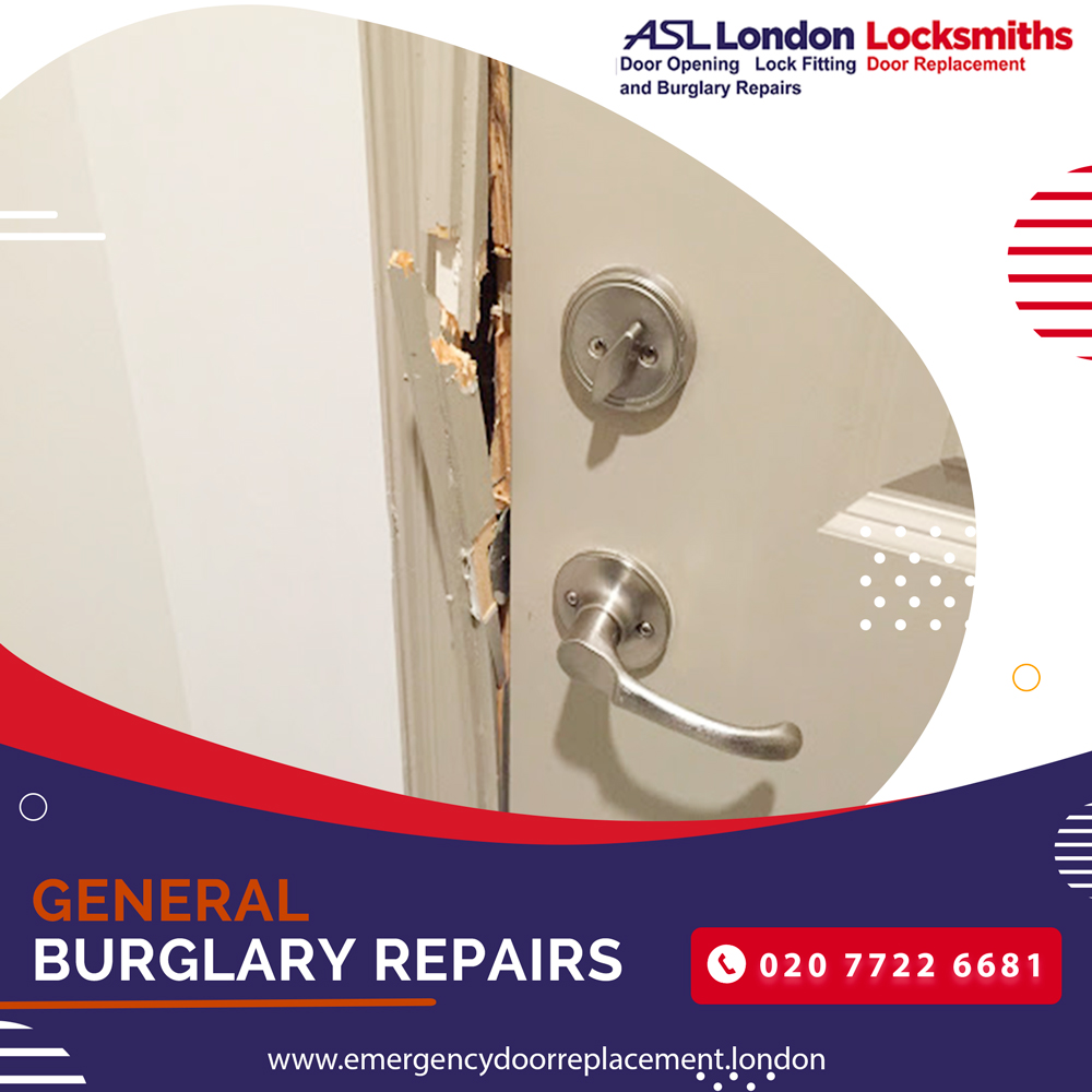 Expert burglary repairs available 24/7 at ASL Locksmith, to get the necessary security components for your home call on  0207722668.

bit.ly/3dvr8BO

#burglaryrepairs #doorrepair #asllocksmith #locks
#homesecurity #doorreplacement #emergencydoorrepair