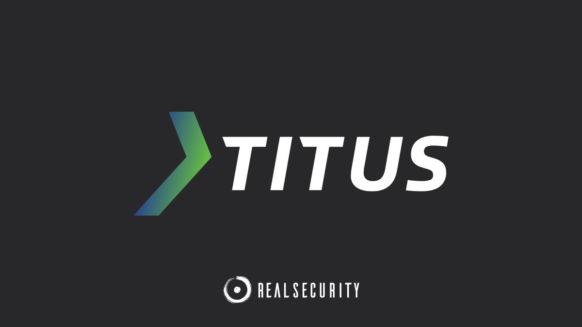 REAL__security's tweet photo. Press release: TITUS and REAL security Reach Distribution Agreement - More at https://t.co/t5S5tWb4ev https://t.co/6DYbUGZnMA