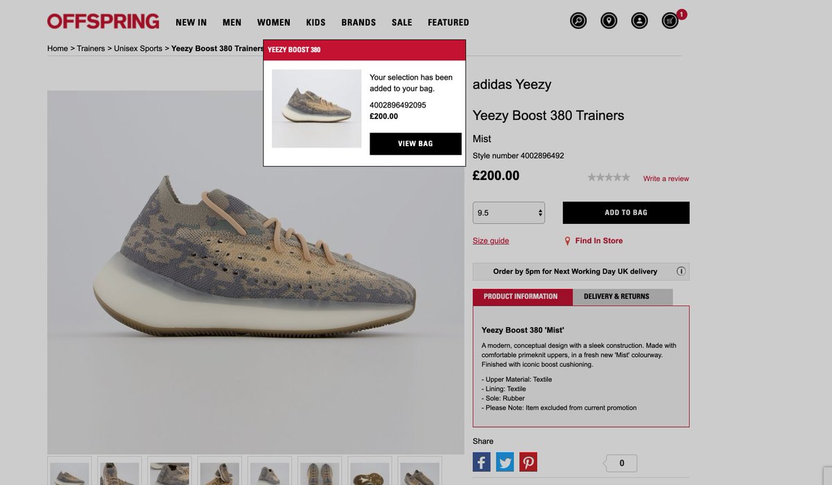 Yeezy 380 V 3 Mist Angel 36 48 Shopee Malaysia
