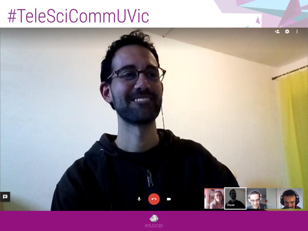eduscopi's tweet photo. 🔛🏘 Aquests dies, el #postgrau #SciCommUVic continua #desdecasa!

Divendres passat ens vam estrenar amb la 1a sessió virtual  👩🏽‍💻👨🏻‍💻 #TeleSciCommUVic, analitzant casos d'èxit de #Podcasts amb 👨🏻‍🏫 @sferrebenedicto.

Així ho vam viure!👀👇

#JoEmQuedoACasa #COVID19 #SciComm https://t.co/rxzngkAjZ3
