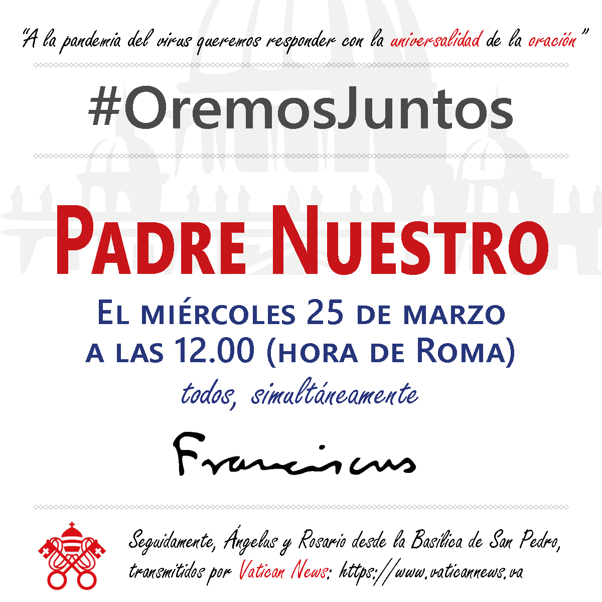#OremosJuntos