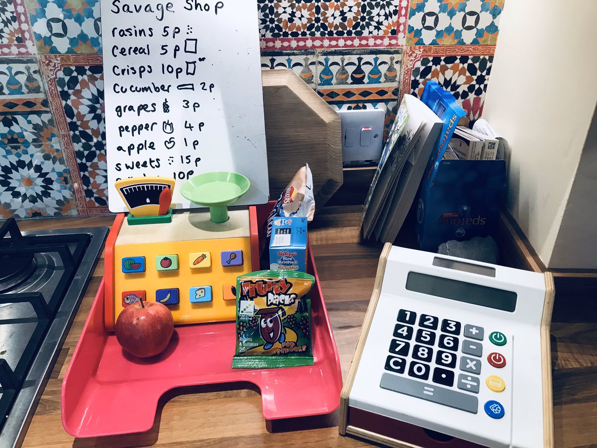 MrsS76488114's tweet photo. The ‘Savage’ Tuck shop is now open! #everydaymaths #makeitpractical #handsonlearning @EYFSDRET1 @EndikeJH @DRETnews @DRETmaths @MrsSava00854274 https://t.co/yATBhZuV1m
