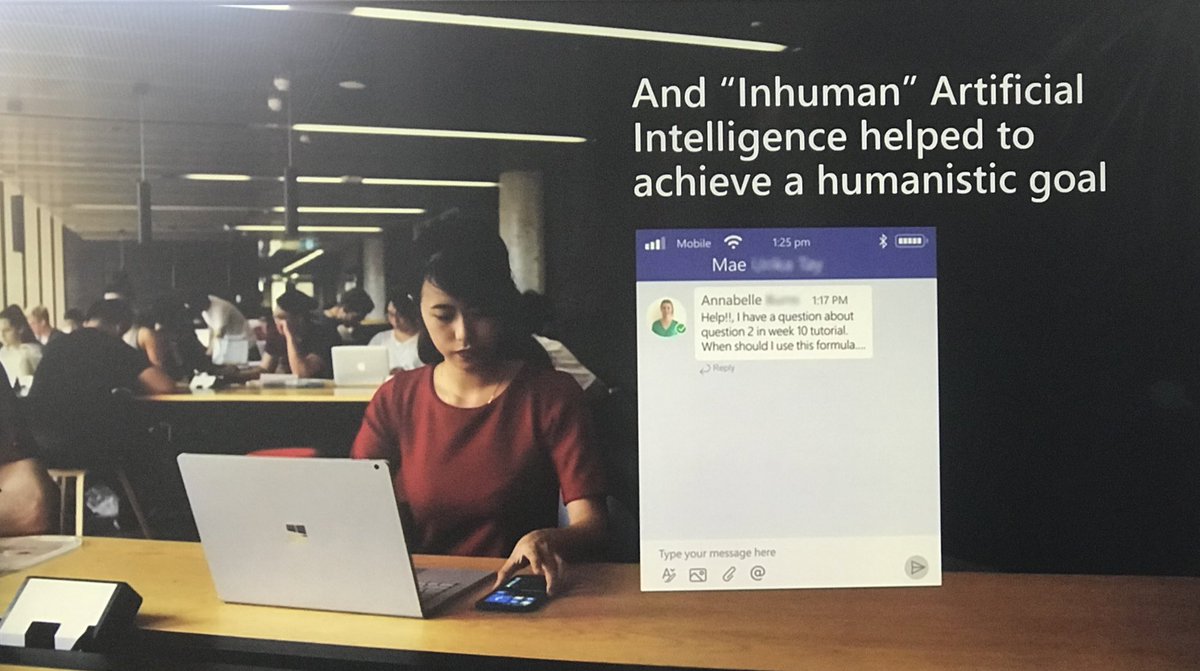IanHabs's tweet photo. Amazing Demo to show potential for developing @MicrosoftTeams. Using partners to build personalised feedback systems for Ss. Enabling Ss to collaborate and support each other and understand how they are progressing with their learning. #Inspire2019 https://t.co/7O2J9t3rcs https://t.co/yjVLuTEo3Z