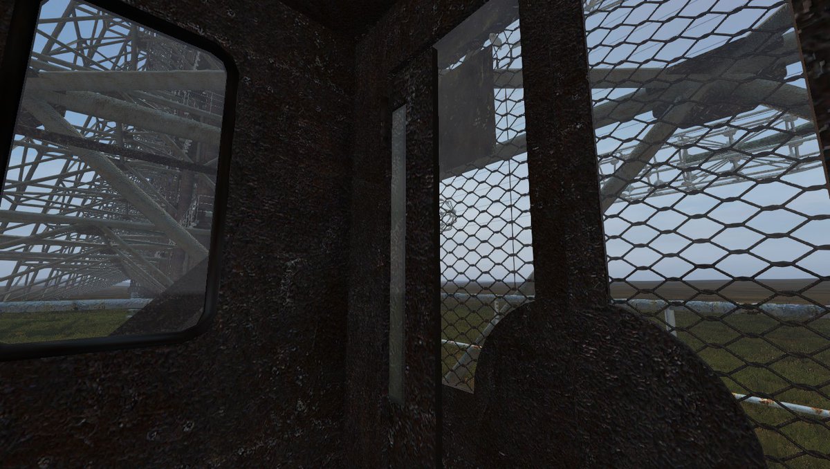 AreaOfDecay's tweet photo. Over-the-horizon radar station "Duga" 144 meters height, preparation of objects for the Chernobyl 2 location which will be available in the next updates #STALKER #DayZ https://t.co/A1EzGQZk37