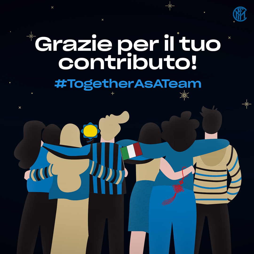 🤲 | DONAZIONI

Grazie a tutti coloro che con il loro contributo ci hanno aiutato a raccogliere 108.000 euro, che sommati ai 50.000 di Fondazione Pupi e ai 500.000 donati dal Club, verranno presto consegnati alla Fondazione Rava 👉 bit.ly/3bm6Mcz

#TogetherAsATeam