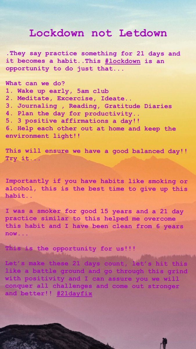 lockdown not Letdown and how you can come out a winner.
#CoronavirusLockdown #21daysLockdown #IndiaFightsCorona