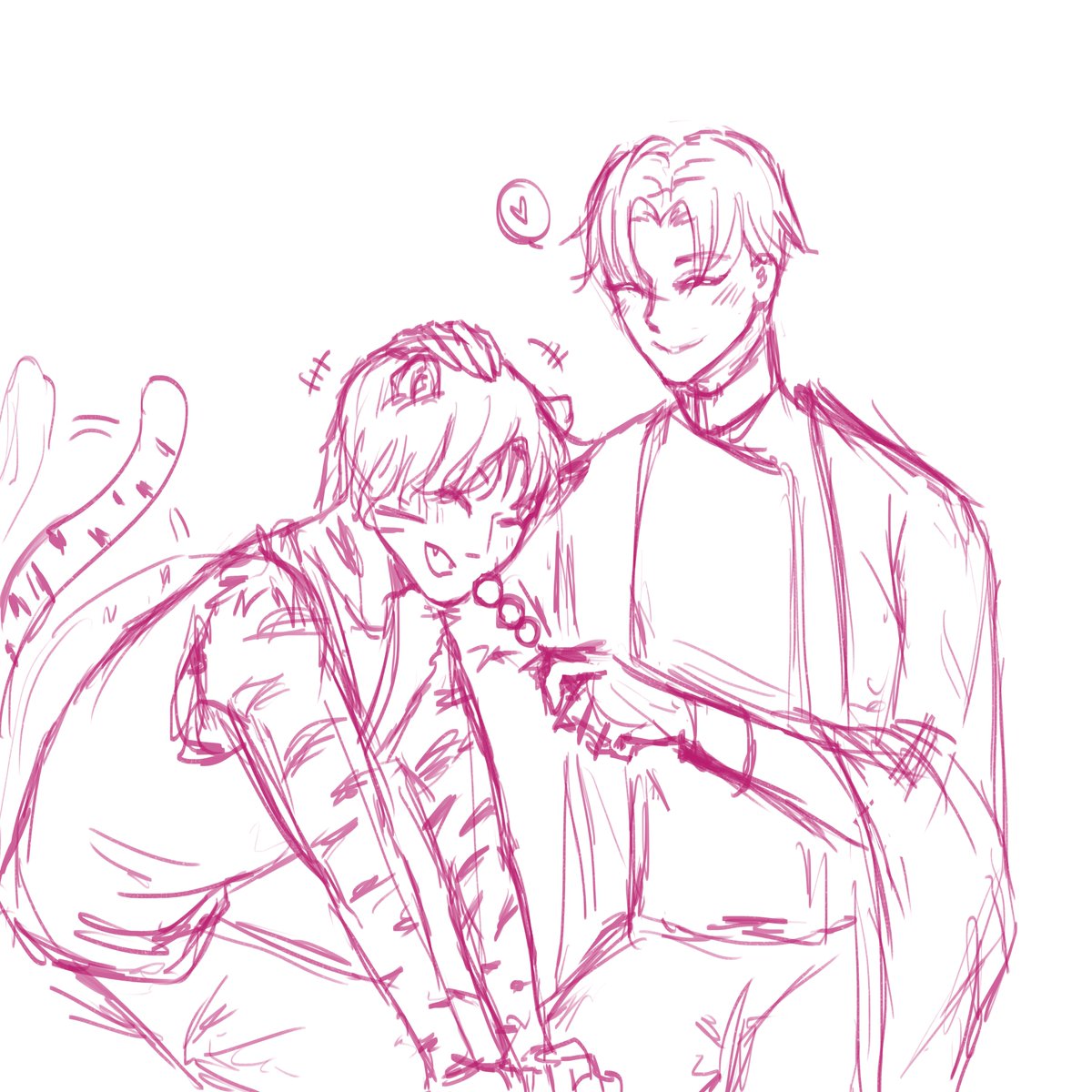 KNY AU Baek as a demon Min as a slayer Childhood friends separated but reunited aft he turned  #knyau