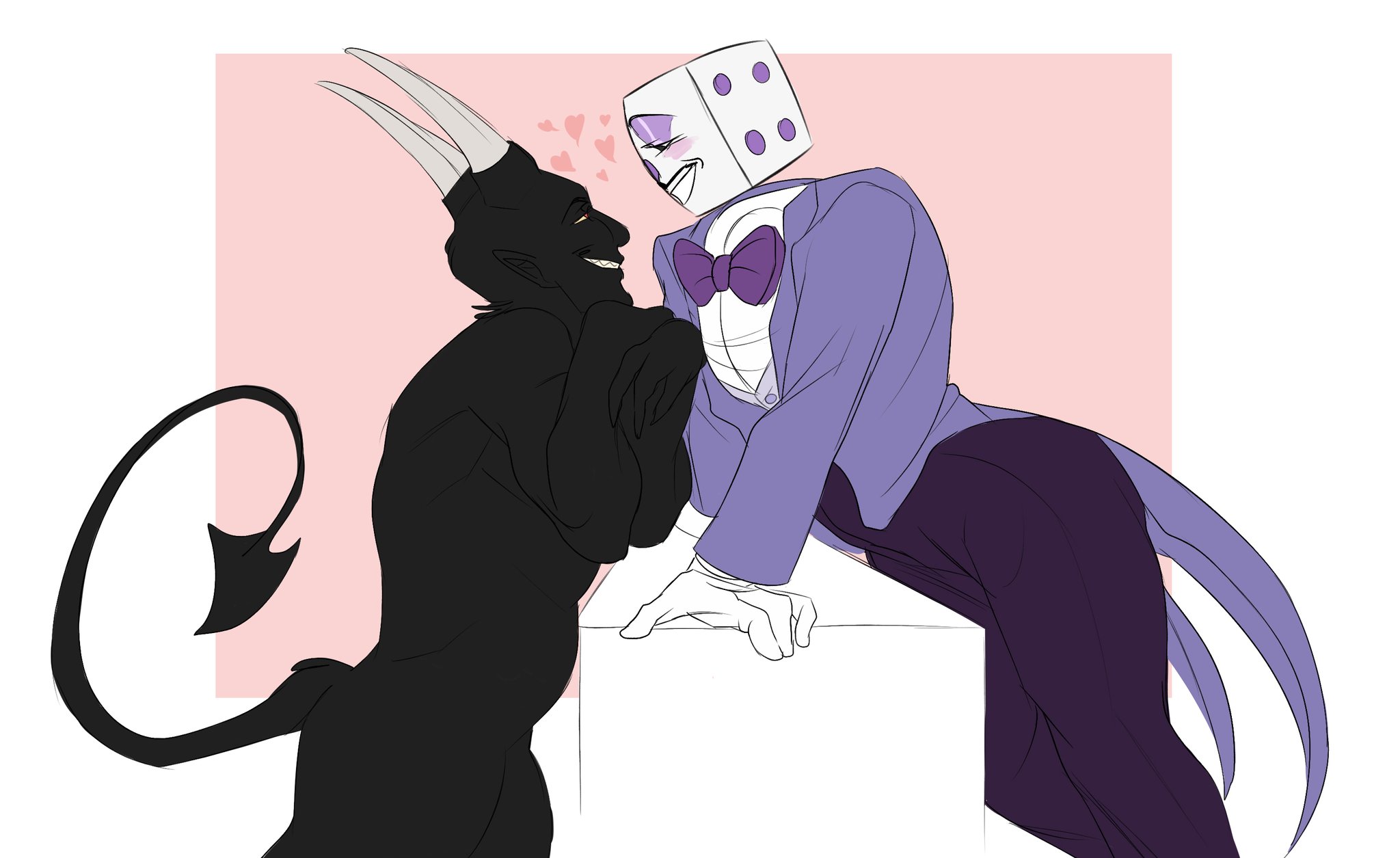 The devil and king dice imagined as humans :) by Lilliangracefull on  Newgrounds