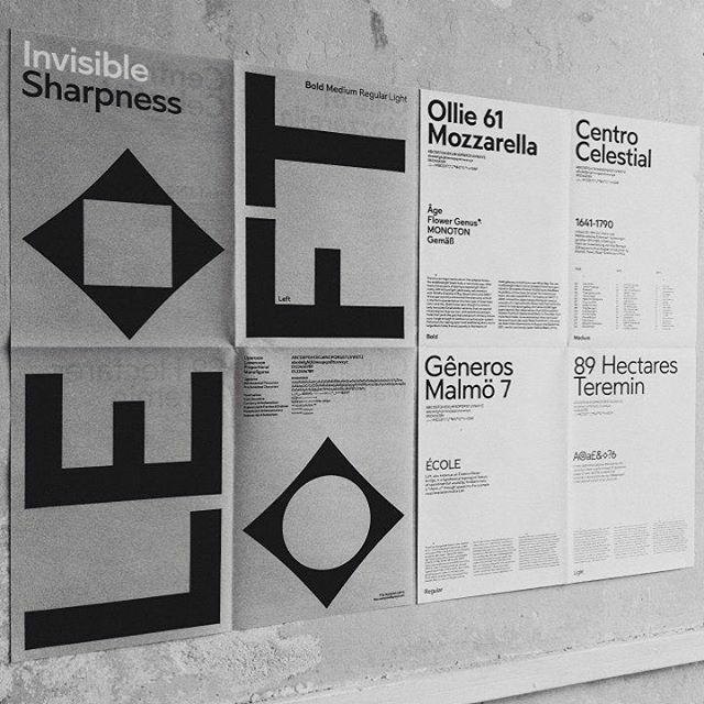 Printed specimen of #lefttypeface ⬅️ available in 4 styles. #heavyweighttype ift.tt/2WIBhoQ