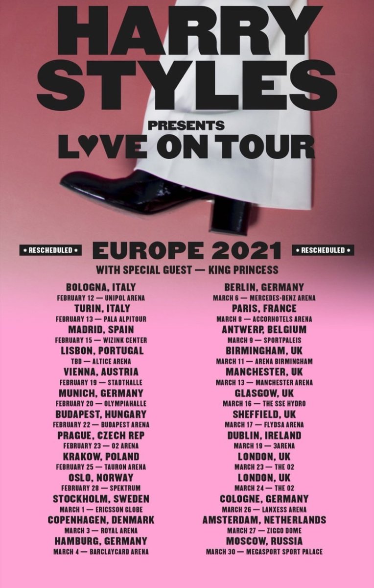 Luckily I can make it to the new dates 😭😭🥰❤
#LoveOnTour2020