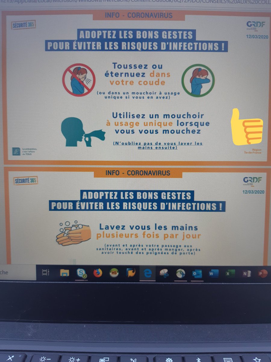 MassatCaroline's tweet photo. #COVID2019 la prévention est au 💕 de nos préoccupations quotidiennes pour nos salariés @GRDF @WLGaz #Prev2S
✅On prend soin les uns des autres #Gestesbarrieres #Distanceminimale
✅Nos équipes sont informées au jour le jour des consignes et procédures. https://t.co/BmGlx8EU8A