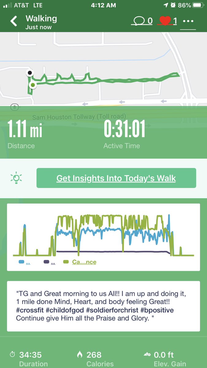 anpayton's tweet photo. TG and Great morning to us All!! I am up and doing it, 1 mile done Mind, Heart, and body feeling Great!! #crossfit #childofgod #soldierforchrist #bpositive 
Continue give Him all the Praise and Glory. https://t.co/NTh9Aoa4uT