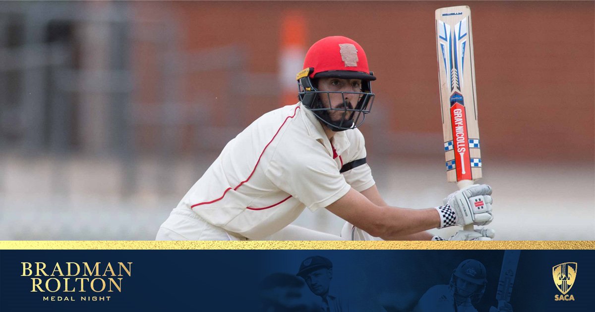 SACAComps's tweet photo. It's all yours, Cam! 🏅

Cameron Valente (@AdelCricketClub) wins his first Bradman Medal after a brilliant summer! 🤩 #BradmanRoltonMedal https://t.co/nFYdlcsNhz