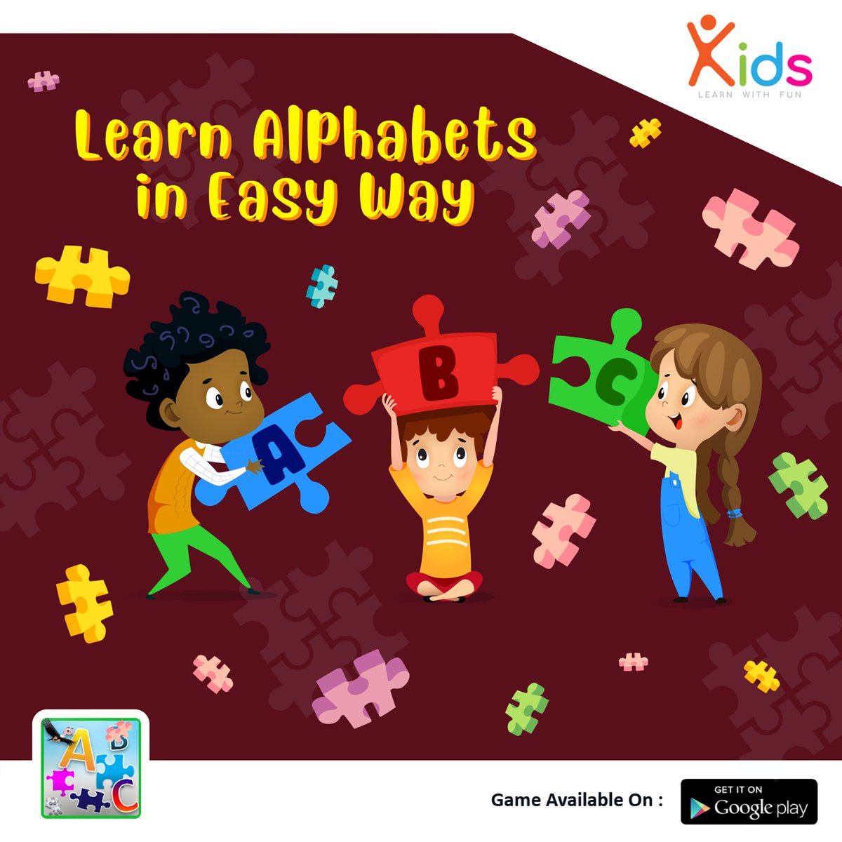 kidslrnwithfun's tweet photo. #Learn #Alphabets in easy way: https://t.co/s6iSCe3PWu
#Alphabetgame #Toddler #BrainExercise #kidsactivity #education #educational #educationalgames #toddlersgame #kidslearnwithfun #easyplay #abc #abckids #abcgames #letter #teach #teacher #love #fun #kidspower #study https://t.co/14PCEuNlPW