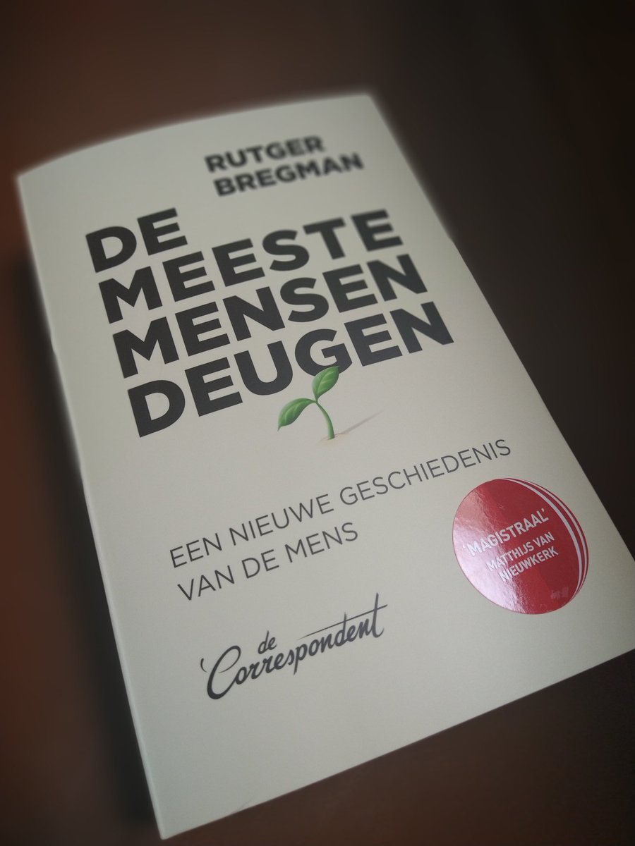 Relaas van een nu al bijzondere dag. 10.24u - Ik ga naar Gent en ik neem mee: een boek van @rutgerbregman.