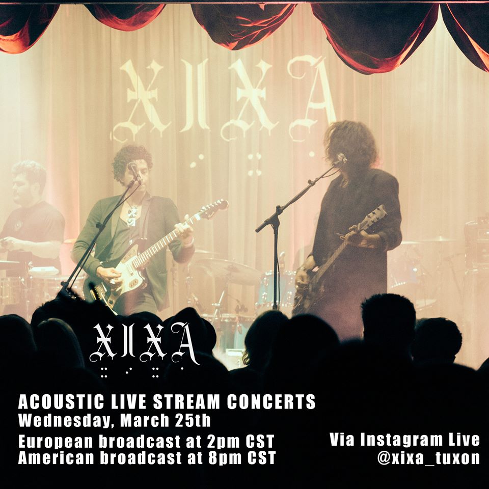 .<a href="/XIXA/">Marcio Ikematsu</a> will be be streaming two special live acoustic shows via Instagram Live and Facebook Live from their very own Dust &amp; Stone Recording Studio in Tucson, Arizona tonight!