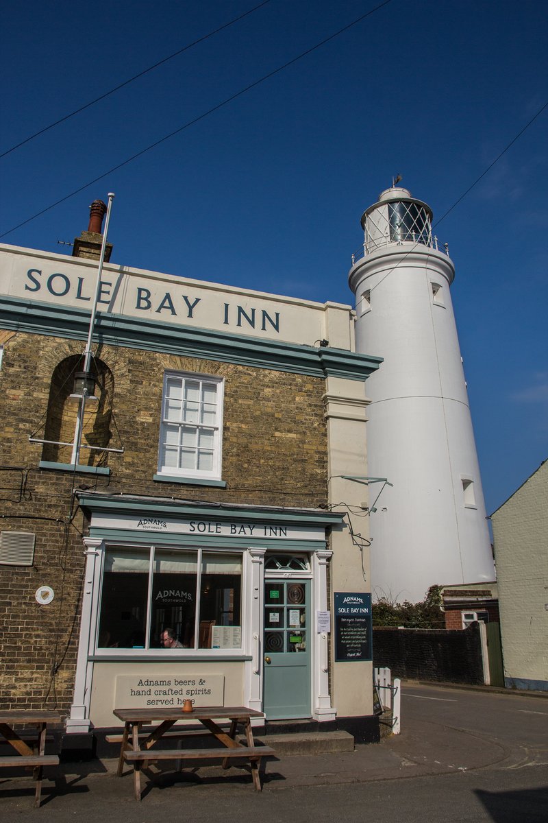 The Sole Bay Inn (Southwold, Suffolk). Anyone for a pint of  @Adnams under the lighthouse when this is over? #DreamingOfTravel