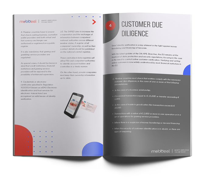 mobbeel's tweet photo. Download our FREE #5AMLD #AML5 whitepaper and check if your company is impacted by AML5 regarding the verification of your clients' identity. The AML5 guide will help you to better understand what the requirements are and how they can affect your business. https://t.co/0yS7u7Hb99 https://t.co/VdwmqrRmUO