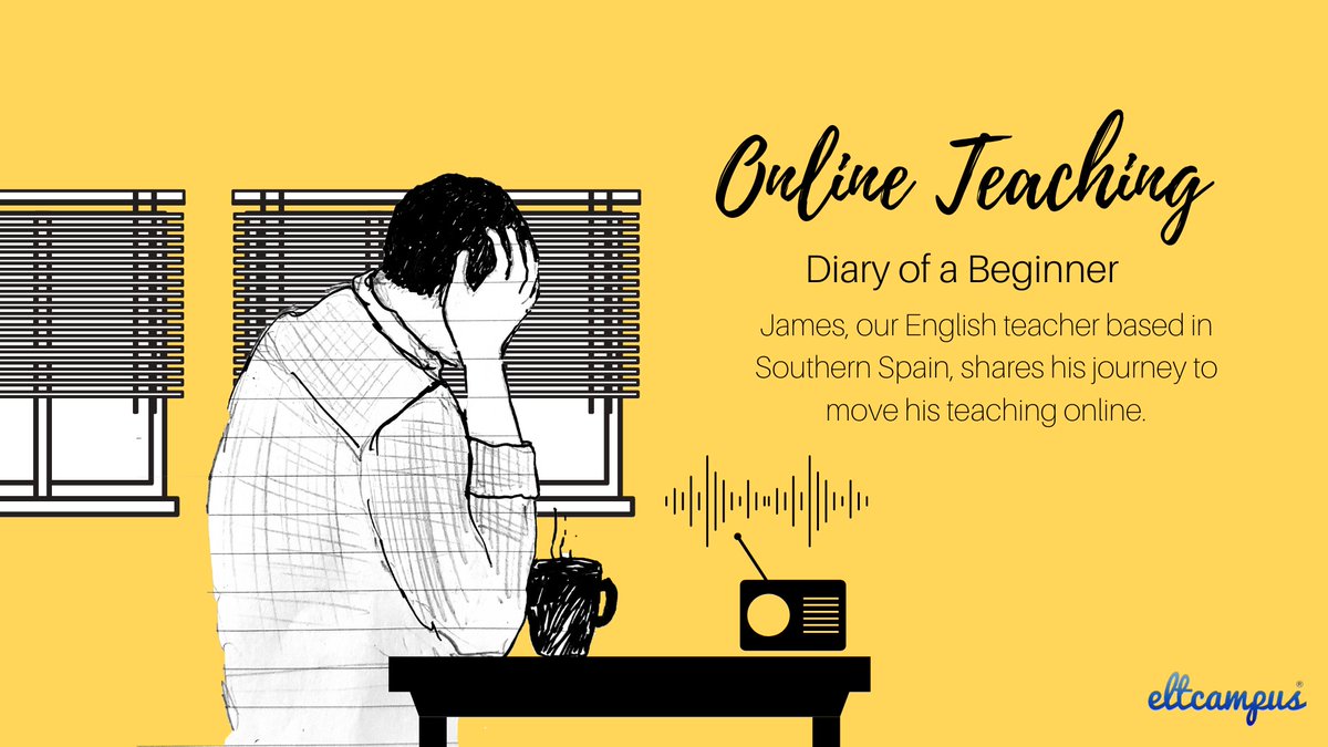 eltcampus's tweet photo. James and his latest installment, where he shares his journey and what he is doing as a complete beginner and techno-phob to get teaching online. #teachingonline #eltcampus #teachers #collaborate #elt #tefl https://t.co/glDjxV7IE4 https://t.co/2xme97SjxU