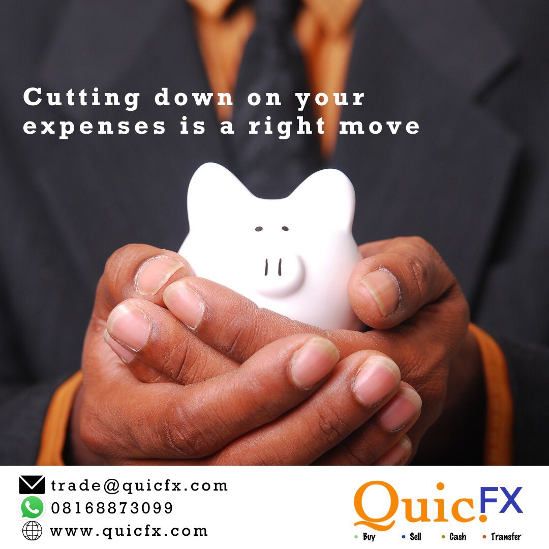QuicFx's tweet photo. Free up more cash for your bills, as well as boost your emergency fund, by trimming your spending.⁣ Scrutinize your budget to identify places you can cut back right away, make more sizable reductions later, if it’s necessary.⁣ Save up as much as you can! #Covid19 #Lagos https://t.co/3fJi9VWxfc