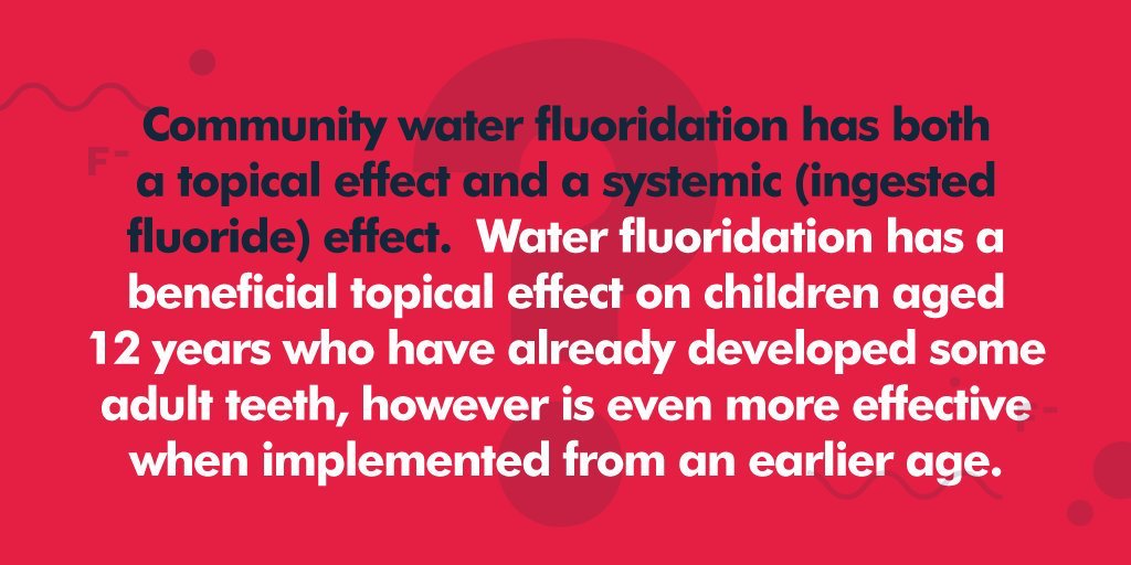 Does #Fluoridation only have a topical effect?