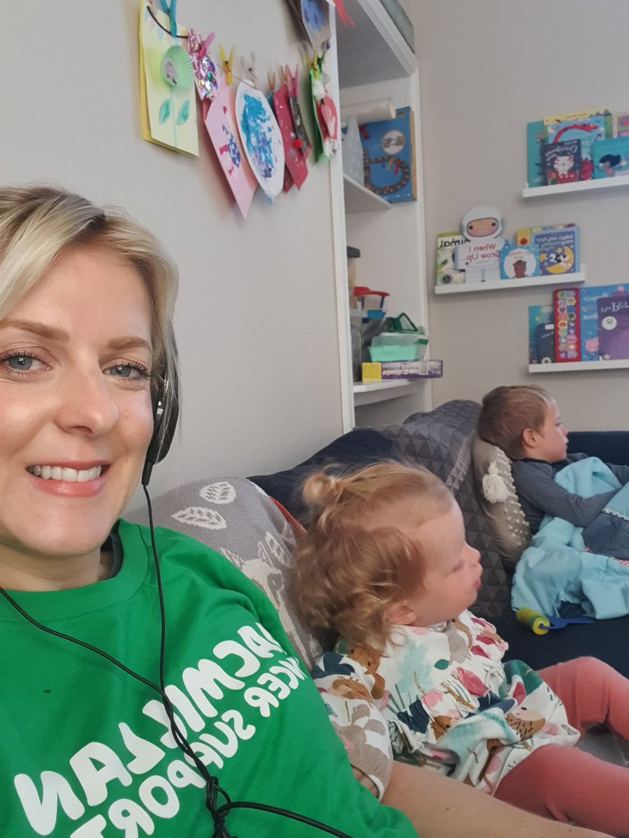 JulesShaw88's tweet photo. #teammacmillan #wearehere we are all here for you...even with two kids in tow!🥵😁🙈 https://t.co/6E5GV0ONzx