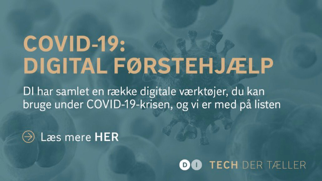 runeheiberg's tweet image. Mange virksomheder vil bruge hjemsendelsen til efteruddannelse. Der er mange muligheder for god online kompetenceudvikling. Men hvilke er de rette? Det hjælper vi med som del af Digital Førstehjælp fra @di_digital_ danskindustri.dk/tech-der-talle…
#TechDerTæller #COVID19dk #kompetence
