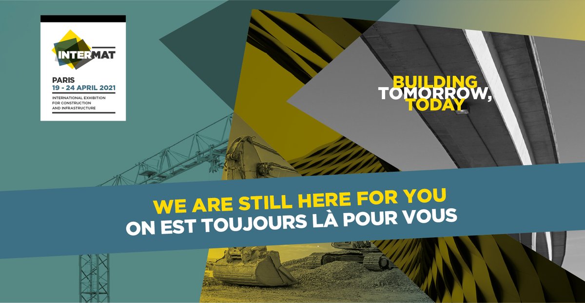 The Covid-19 situation is impacting everyone around the world. We see the impact on our families, our communities, our businesses, and the way we live and work.The all #INTERMAT team continues to collectively prepare the next edition. We remain mobilized and at your disposal.