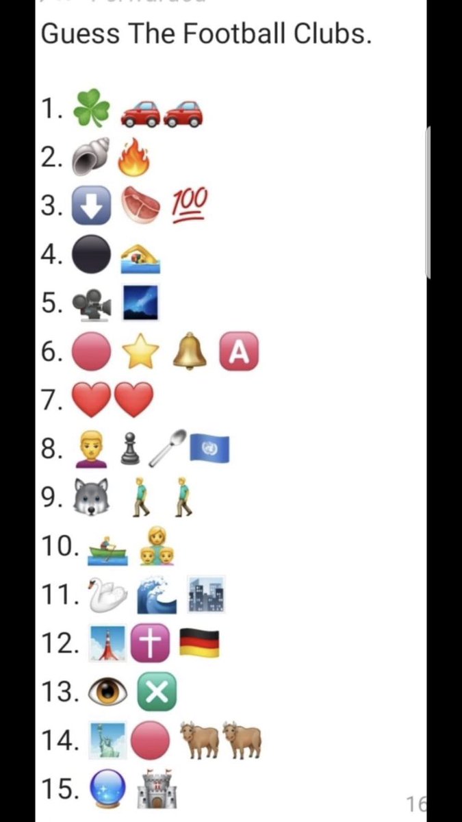 FOOTBALL TEAM Emoji Quiz