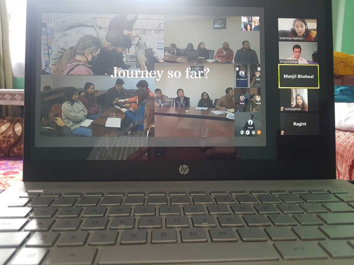 DemolaInNepal's tweet photo. @Demolanet Jam 1 taking place virtually! The situation didn't stop us from finding a way out to solve problems. 
#problemsolving #cocreation https://t.co/JdodwBEOe8