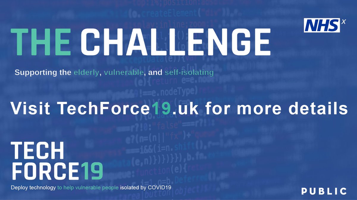 📢 Calling all innovators - have you got a solution to optimise staffing in care and volunteering sectors? Apply by 1st April for government funding of up to £25,000 to test your solution. Visit techforce19.uk for more information and to apply! #TechAgainstCovid19 📢