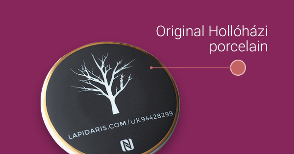 The Lapidaris Stone is made of Hollóházi porcelain, an internationally acclaimed
Hungarian brand. The Lapidaris Stone can be attached to granite, artificial stone, wood, or any other material with the proper adhesive. For more details please visit lapidaris.com/uk