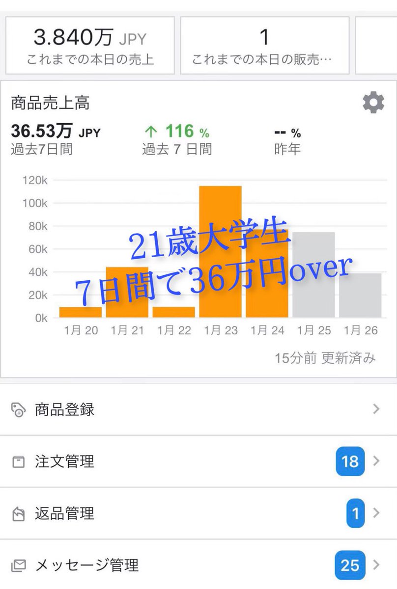 ASASaaa2223's tweet image. ビジネスって
長期でやれば
基本的に1円以上の成果はでる🤭

7日間で36万円
この人たちは1週間前は
いまツイートを
見ているあなたと同じ
ビジネス初心者の方です🤔

踏み出すことで
1ヶ月後、1年後、10年後の人生は
変わってくる🌍

副業を勧める世の中で
会社からの賃金だけでは危険すぎる