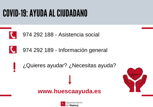 aytohuesca's tweet photo. 👉Estamos aquí para ayudarte🙂

Te ofrecemos dos opciones: 
🖱 Regístrate en https://t.co/bTGftbAmx0 
📞Llámanos para cualquier duda⌚de 9.00 a 21.00 horas. 

#EsteVirusLoParamosUnidos 💪#AytoHuesca https://t.co/nYuYmZIsyx