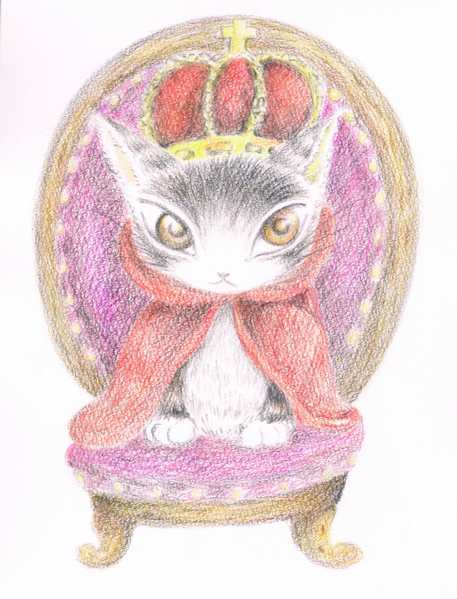 ともこ 色鉛筆画 ダヤン 好きなキャラクター 猫のダヤン 特にベビーダヤンは かわゆくて好き デッサン 色鉛筆画 色鉛筆画イラスト イラスト イラストグラム Illustration Illust Illustrator T Co 0jgynotfub Twitter