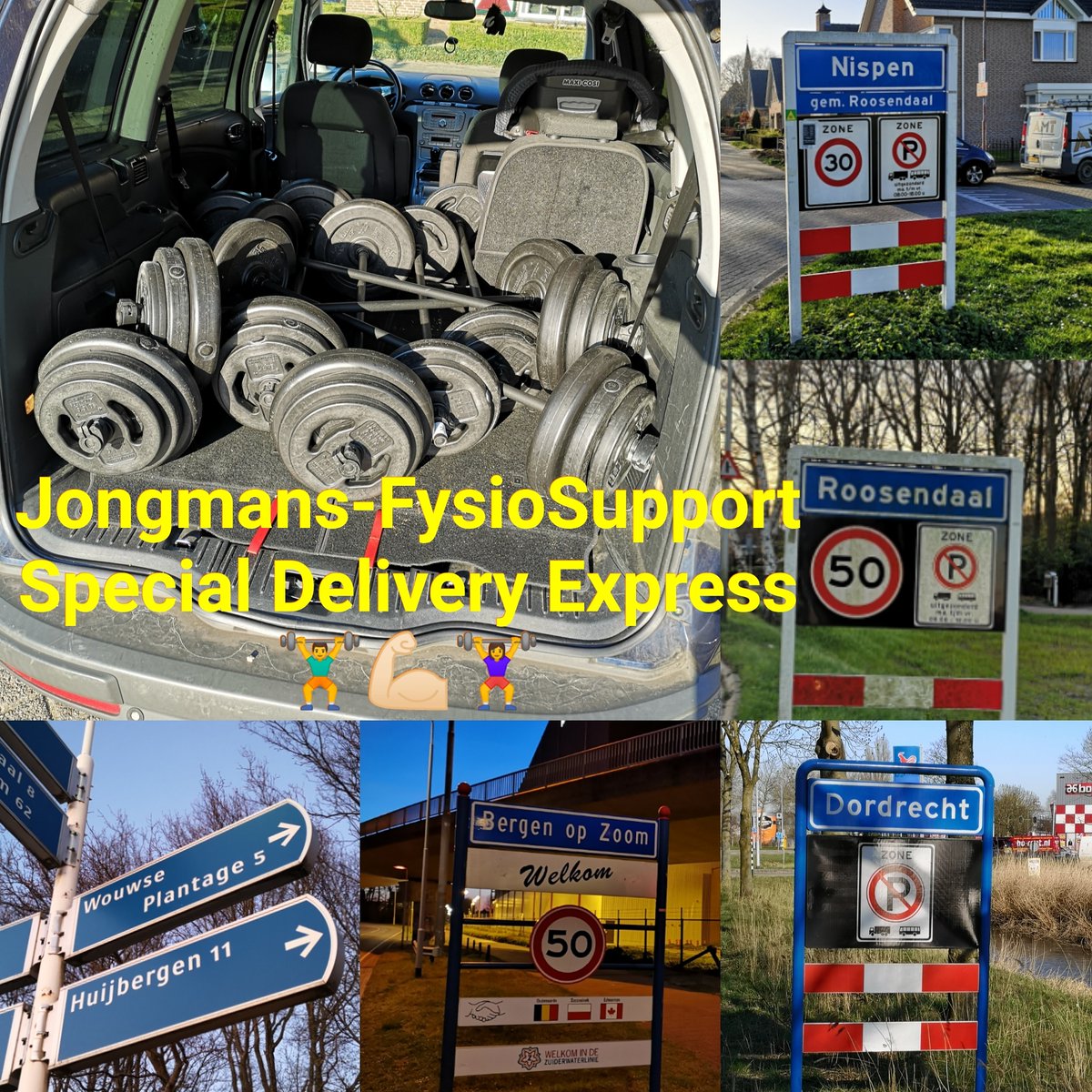 Als de patiënten niet naar de praktijk kunnen komen, dan gaan wij naar de patiënten!!! Succes toppers! 

| Never let your head hang down. Never give up and sit down and grieve. Find another way! |