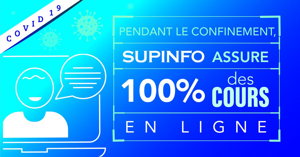 J'espère que vous allez bien en cette période de confinement. N'oubliez pas #RestezChezVous pour protéger vos proches. 
L 'école s'adapte et continue son activité en ligne.