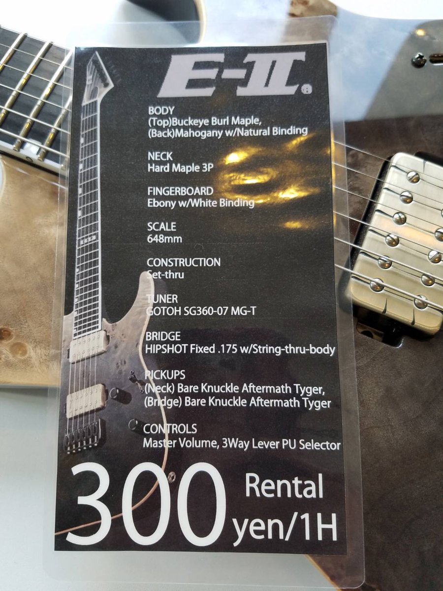 Riz Music Studio 広島 On Twitter スタジオ内でレンタルできるギターとベースが新しく変わりましたー これは弾いてみたくなる 確実にレンタルしたいという方は予約してくださいねー もちろん 今までのギターとベースもあります ご希望の方は受付で言って