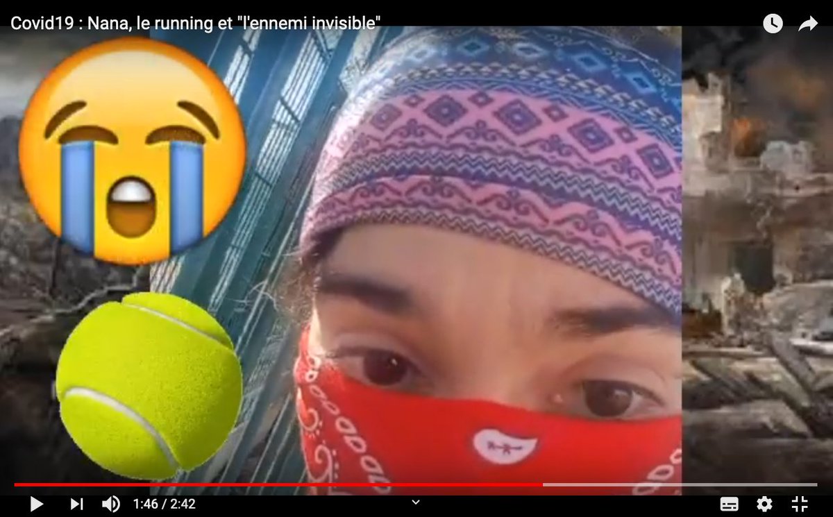 Nassima_OUAIL's tweet photo. #confinementjour9 Je me suis tapée un petit délire😅 #Covid19 : Nana, le running et "l'ennemi invisible"  https://t.co/vCBIxAexzG #Covid19 #humour #confinement #sport #running #tennis https://t.co/V7AWVkn1Gw