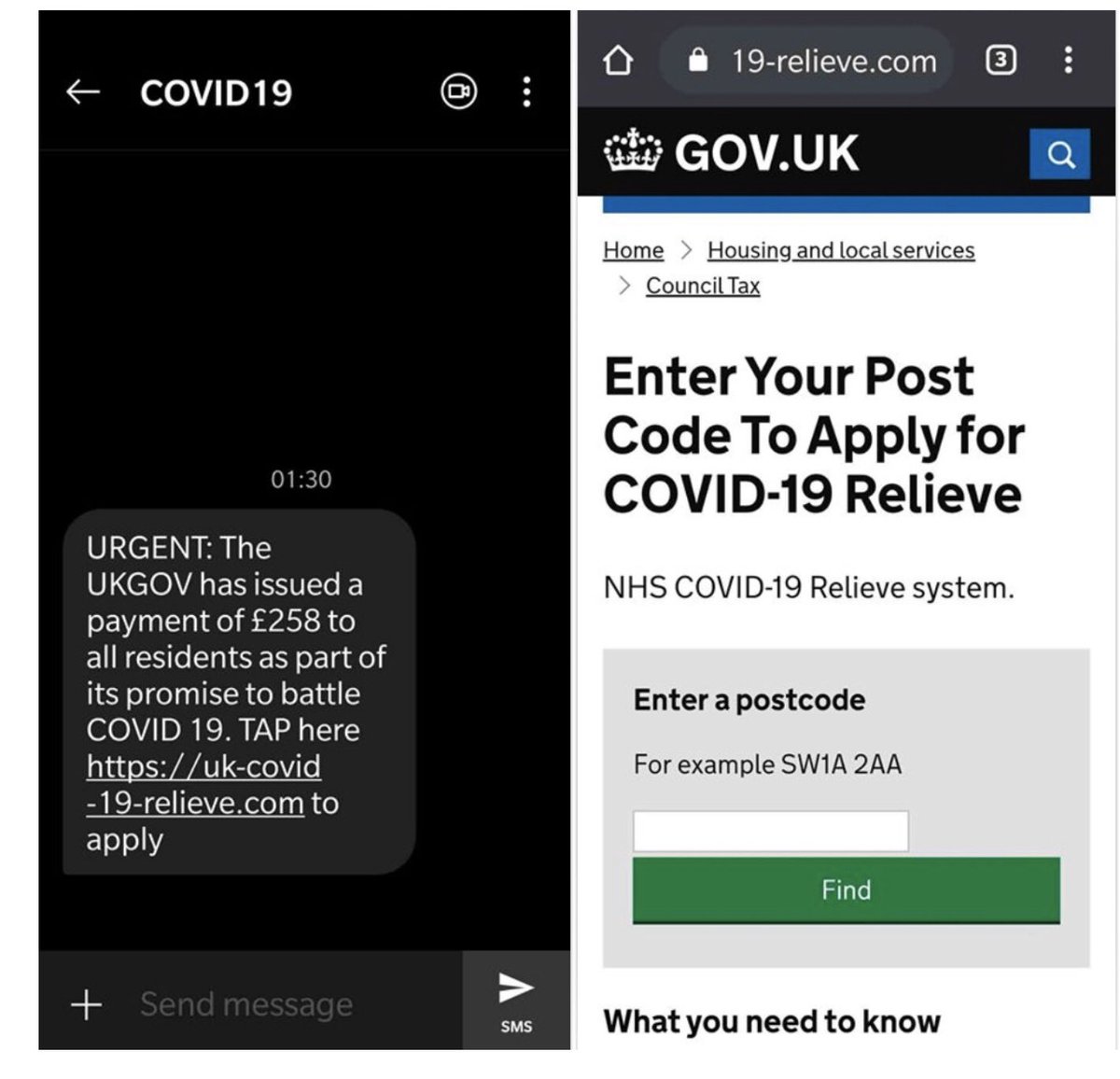 paullewismoney's tweet image. Beware this text scam. Do not click or respond. It is a lie.