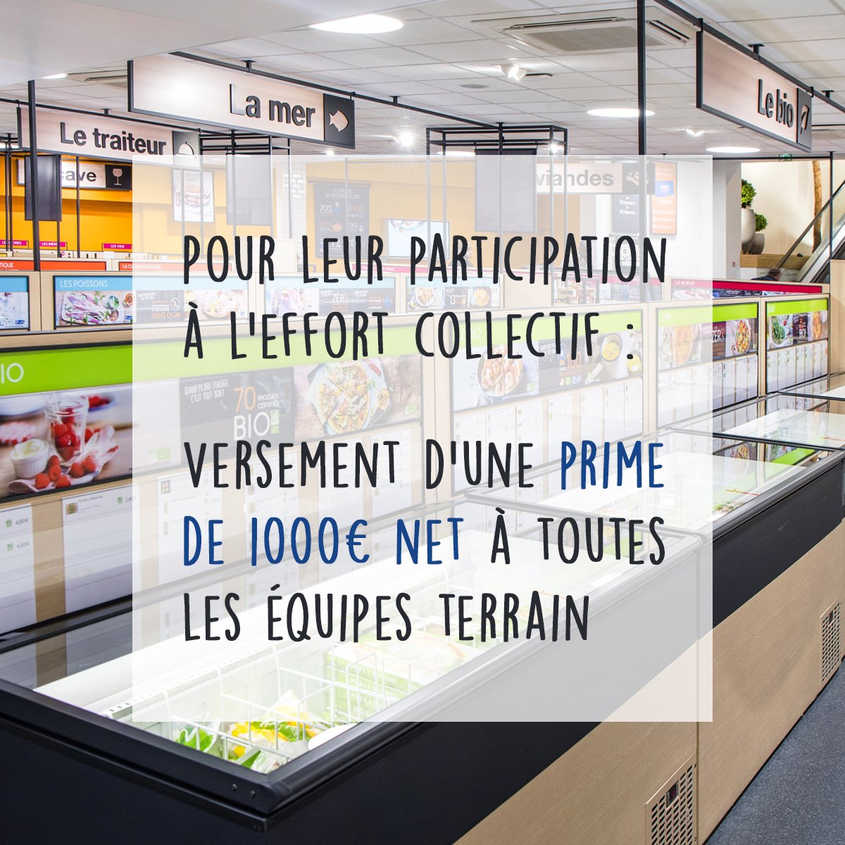 Annoncée aujourd’hui par notre PDG <a href="/PhilippePauze/">Philippe Pauze</a>, une prime de 1000€ net sera versée aux équipes terrain de Picard pour leur formidable engagement à l’effort collectif